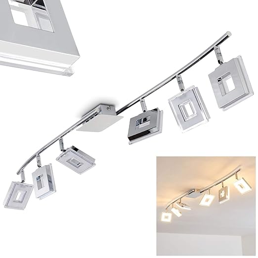 Led Ceiling Spotlight Bar Adjustable Lamps Modern Pivotable 6