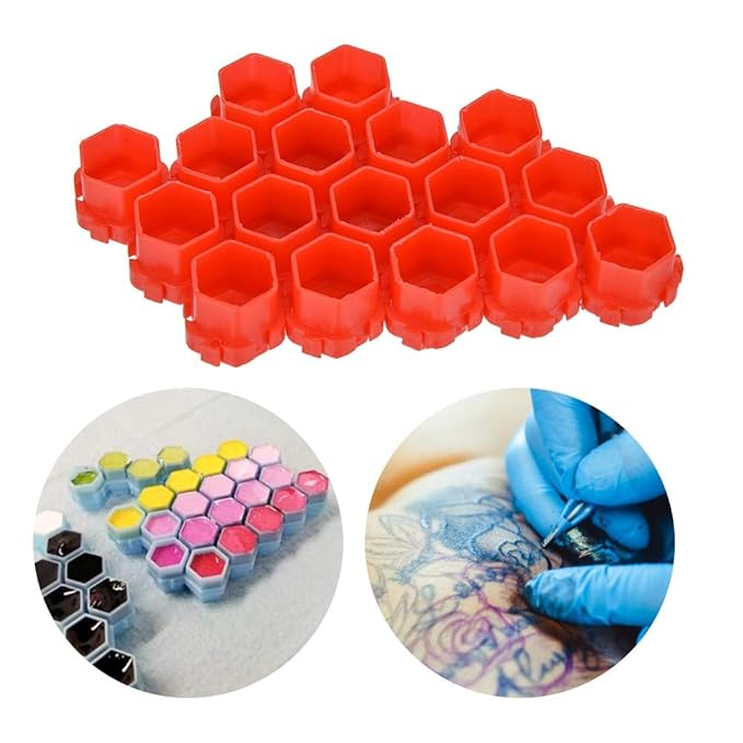 Tattoo Ink Cups 200Pcs Tattoo Ink Cups Shape