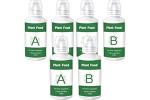 Hydroponic Nutrients, 6Pcs Hydroponic Plant Food, A & B Nutrients, Fertilizer for Vegetables, Fruit, Agricultural, Plant Food