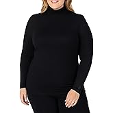 Cuddl Duds Women's Softwear with Stretch Long Sleeve Turtle Neck Top