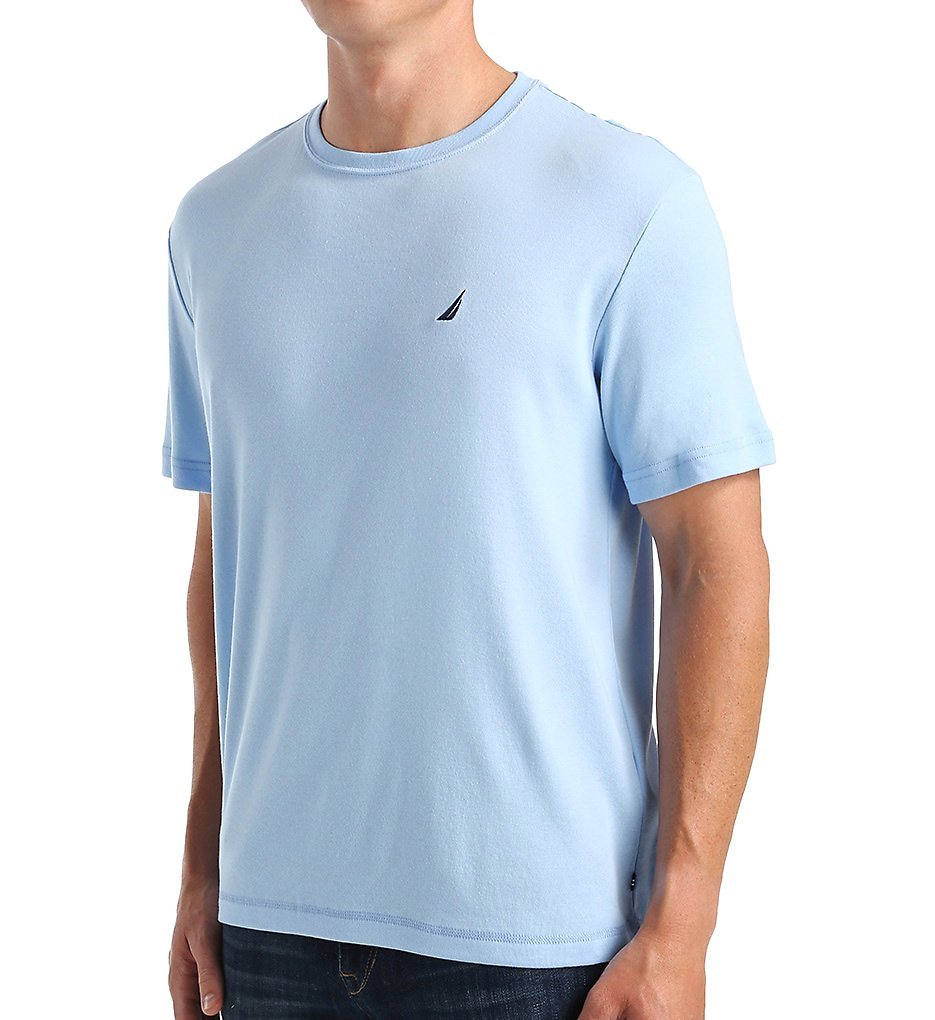 Nautica Men's Short Sleeve Crew Neck Soft Knit Sleep Tee Nautical