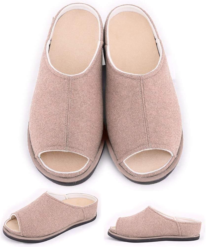 womens wide slippers with arch support
