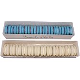 Macaron Bites&reg; - Blue and White French Macarons, Gourmet Cookie Gift Box