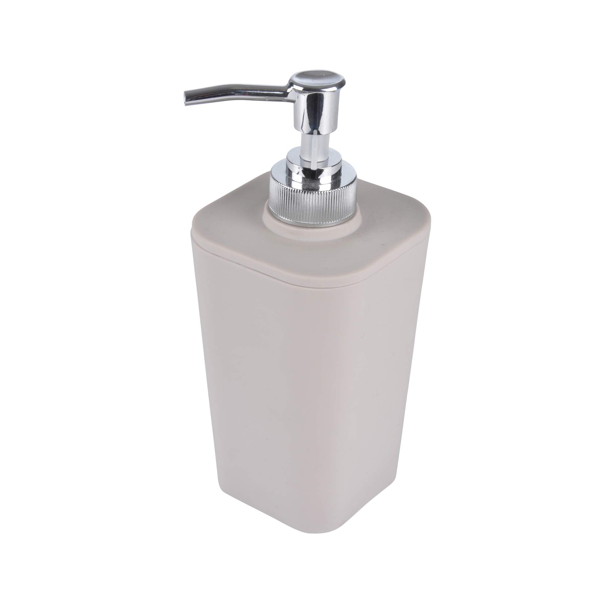 Douceur d'Intérieur Soap Dispenser Soft Touch Effect 7 x 7 x 17.5 cm taupe