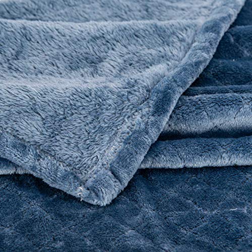 Baby Blanket or Pet Blanket, Comfy Soft Warm Blankets for Baby Girls and Boys, Dog and Cat, Plush Fleece Throw Blankets for Sofa, Couch, Travel and Camping (Grid 28\