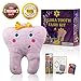 Zigora Tooth Fairy Pillow LED Kit - 5 Piece Memorable Bundle Gift Set for Girls, Includes 1 LED Pillow, 2 Toothbrushes, 1 Keepsake Box, 1 Lost Tooth Certificate Pad & 4 AA Batteries.