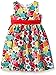 American Princess Big Girls' Strawberry Multi Check Shantung Dress