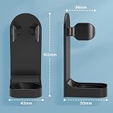 HOMMAND 2 Pack Electric Toothbrush Holder Wall Mounted with 3M Adhesive Black view 6