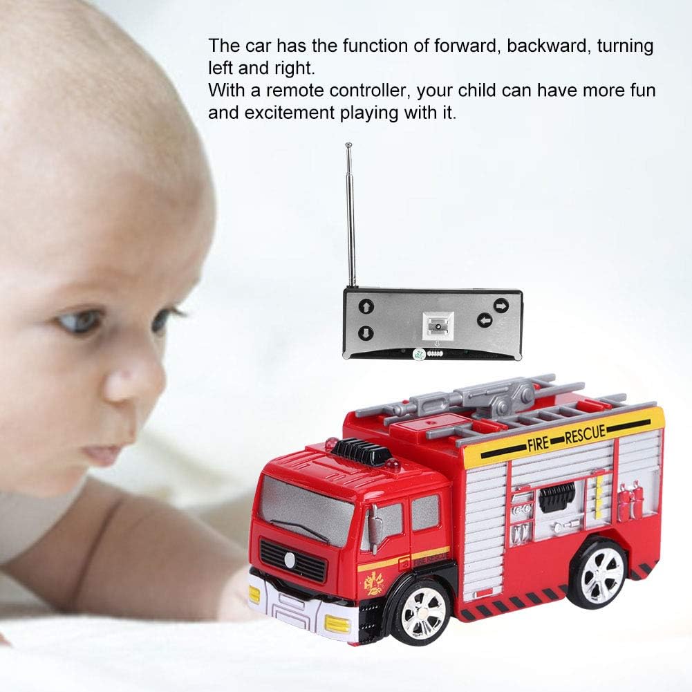 Amazon ミニ消防車のおもちゃ 高シミュレーション充電式消防車 子供向けの車両玩具リモートコントロール車両モデル ミニカー ダイキャストカー ホビー