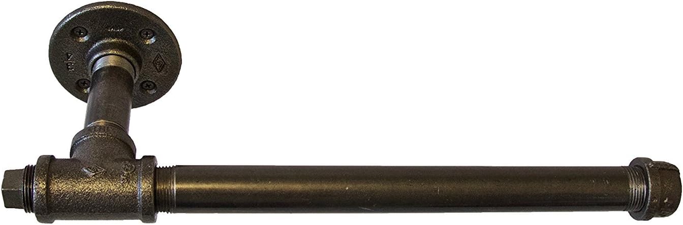SOLO MTN 3/4 inch Industrial Pipe Paper Towel Holder Wall Mount (graphite)