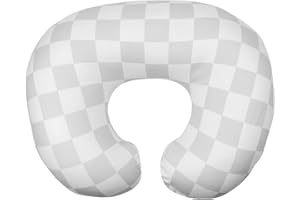 wirein Nursing Pillow Cover, Soft Stretchy Removable Slipcover for Breastfeeding Pillows,Comfortable Nursing Pillow Case for Infant Baby Boys Girls Newborn,Gray