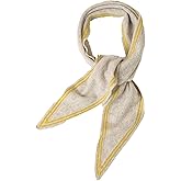 NUOHEMULE 100% Cashmere Triangle Scarf, Neck Scarves Small Scarf for Women & Men, 49''x12'' Lightweight Warm Fashion Scarves