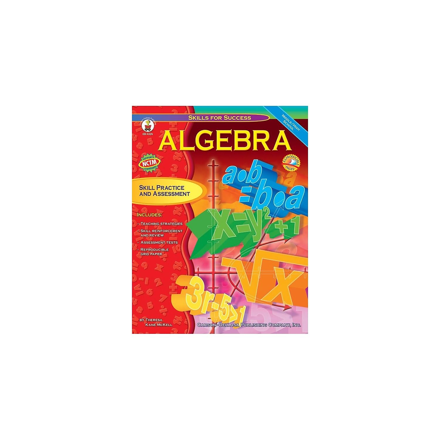Photo 1 of Carson Dellosa Skills for Success Algebra 1 Workbook, Grades 6-12 Algebra 1 Math Workbook, Linear Algebra, Ratio, Inequalities & more Middle School & High School Algebra, 6th Grade Math Workbook & Up