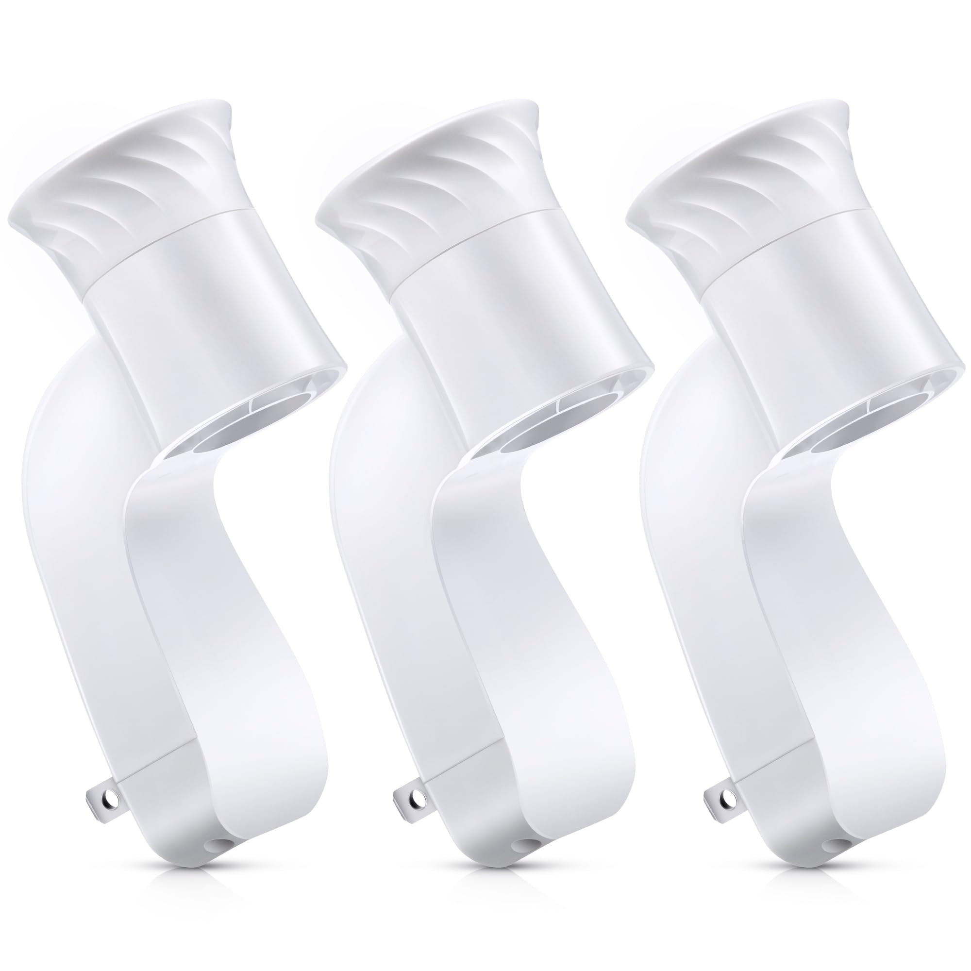 Hohean 3 Pack Wall Fragrance Plug in Compatible with Bath and Body Works WallFlower Refills, ETL Certified, Rotatable, Precise Scent Adjustable Fragrance Control Diffuser Plug for Home, Office (White)