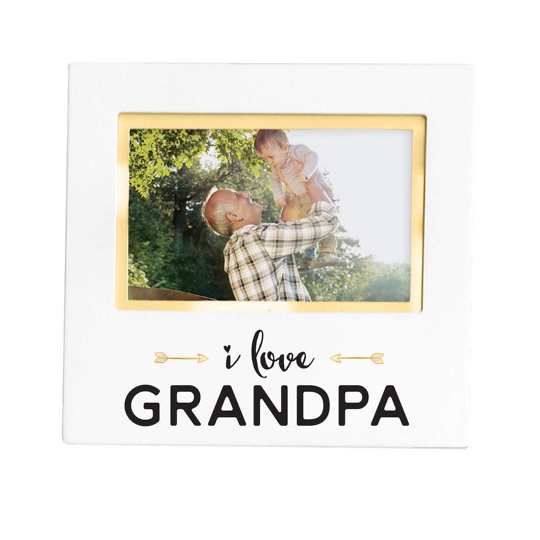 Pearhead Sentiment 'I Love Grandpa' Keepsake Photo Frame, White — image 1