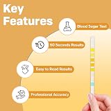 One Step 10 x Home Urine Diabetes Tests Ketones Glucose Strips view 2
