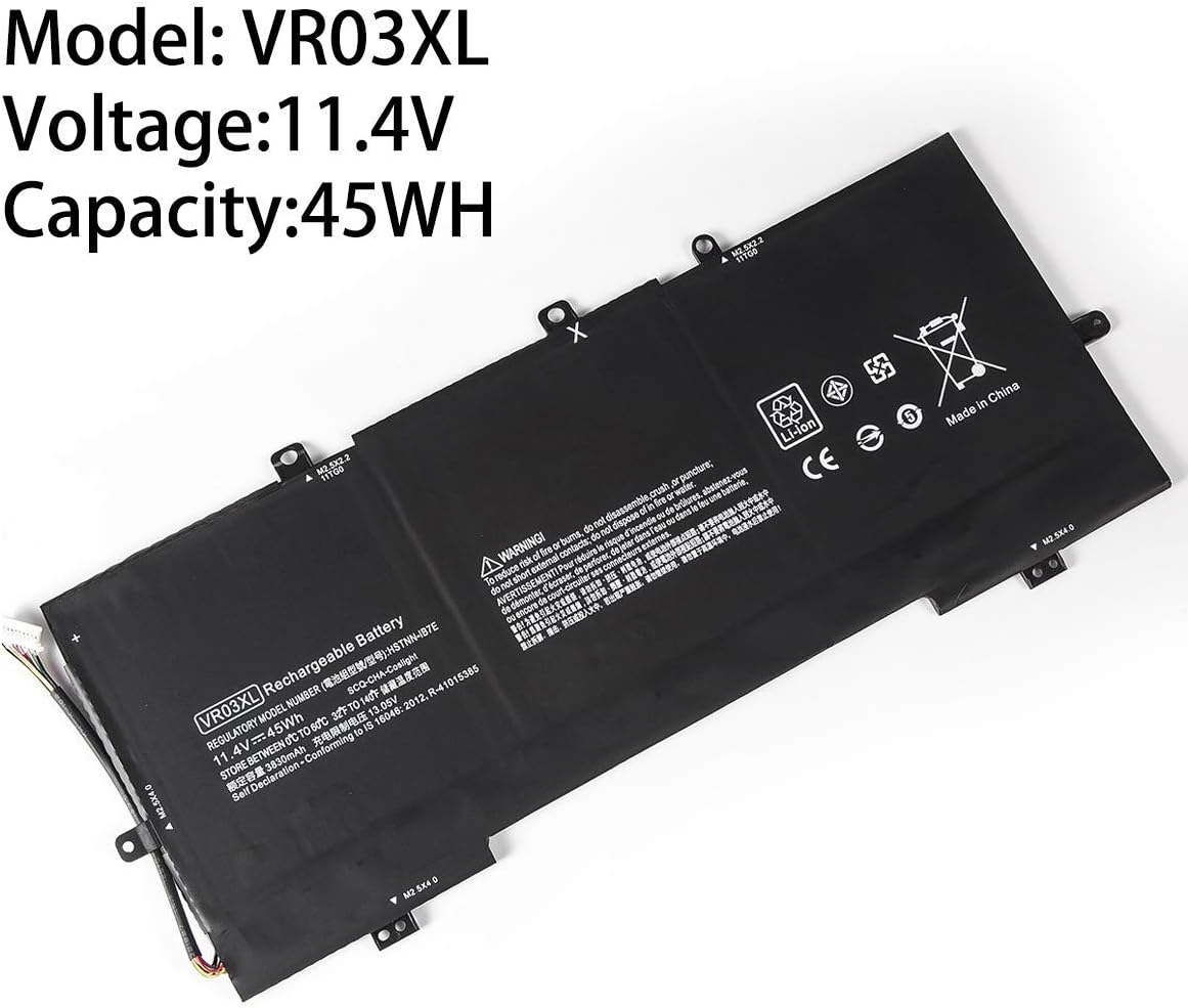 ASKC 11.4V 45Wh VR03XL Battery for HP Envy 13-D 13-D000NA 13-D010NR 13-D040WM D040NR D021TU D022TU D024TU D025TU D046TU D049TU D020NR D023CL D003LA D006LA HSTNN-IB7E 816497-1C1 TPN-C120 - Image 3