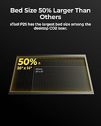 xTool P2S 55W CO2 Laser Cutter, Smart Desktop CO2
