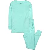 Leveret Kids Pajamas Boys & Girls Solid Colors 2 Piece Pajama Set 100% Cotton (Size 2-14 Years)