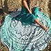 Popular Handicrafts Round Tapestry Wall Hanging Ombre Hippie Mandala Bohemian Hippy Intricate Indian Tapestries Tablecloth 70 Inches,(178cm) Turqouise