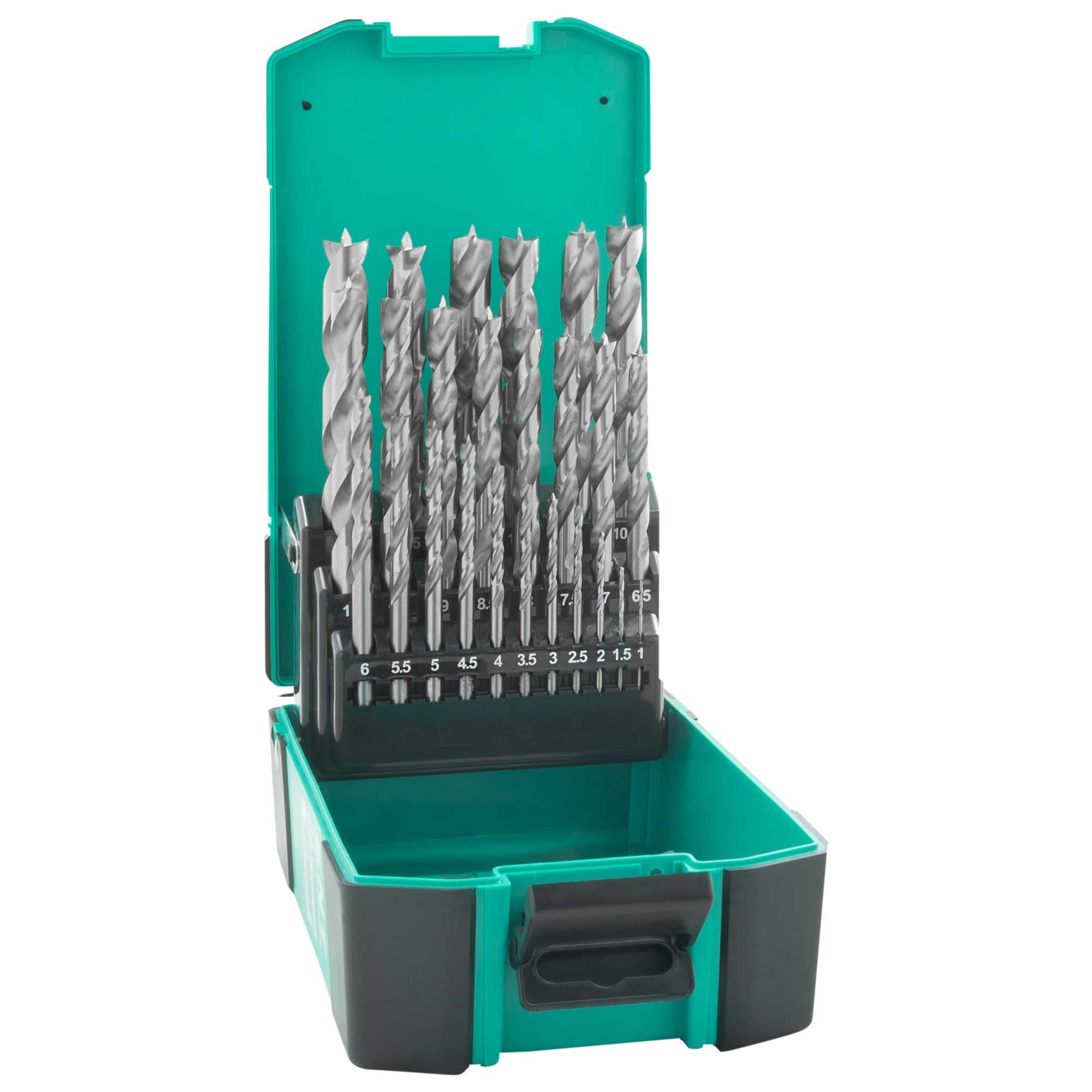 ENT 09225 25-piece HSS Wood Drill Bit Set - 1-13 mm - in 0.5mm Increments | Wood Drill Bits
