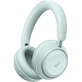 Soundcore Anker Space 2 Bluetooth 6.1 Over-Ear Headphones, Travel-Ready | Active Noise Cancelling, 50H Playtime, LDAC Hi-Res, Dual Connection, Clear Calls, Nap Mode, Wearing Detection, Fast Charging