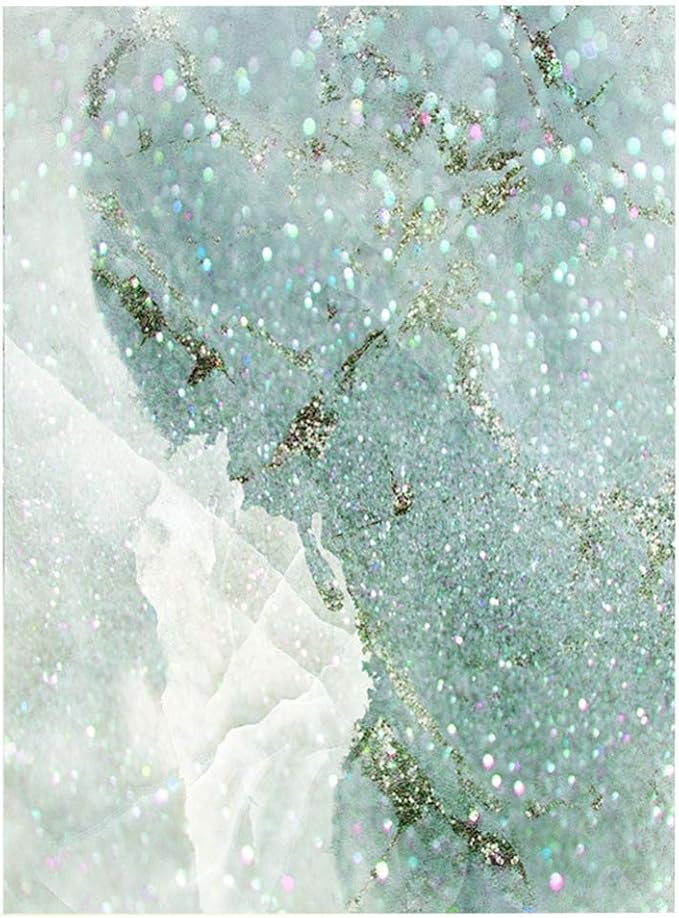 SCAHUN Rugs For Living Room Abstract Mint Green Carpet WearResistant