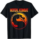 Mortal Kombat Klassic Dragon Gradient Logo Video Game T-Shirt