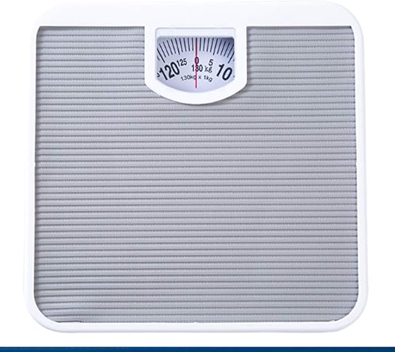 Bathroom Scales Gray Pu AntiSlip Mat AntiShock Human Body Weighing