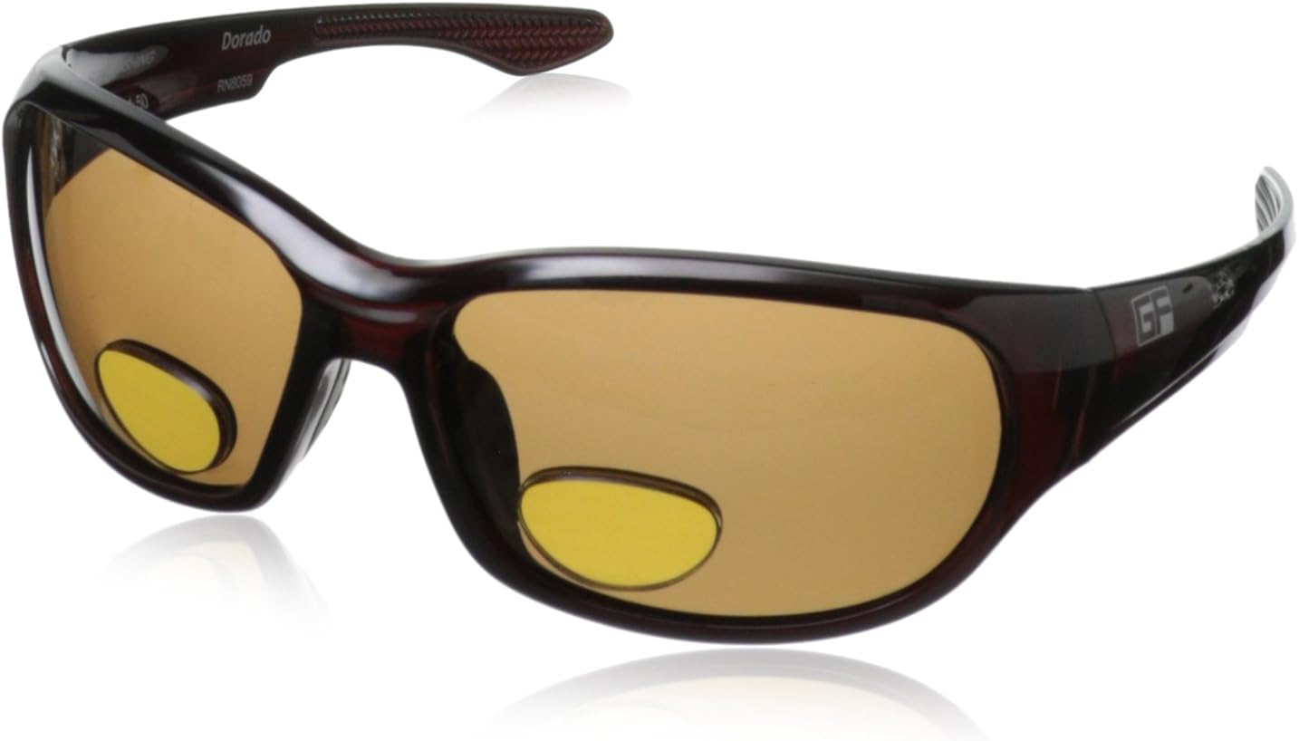 Gone Fishing Sunglasses Dorado 216 Polarized Shield Sungalsees ,Dark