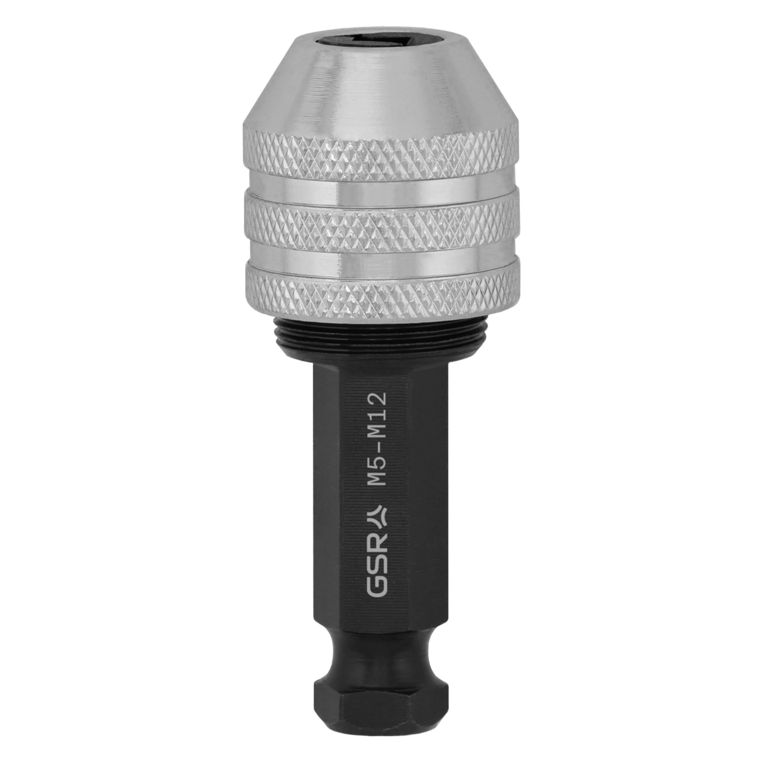 GSR Thread Cutting Drill Chuck Chuck Tool Holder with Hex Shank M5-M12, Accessories for Hand Taps, Cutting Taps & Cordless Screwdriver/Drill, Tap Adapter