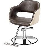 OmySalon Salon Chair for Hair Stylist, Hair Chair with Footrest Hydraulic Pump, for Braiding Cosmetology Beauty Spa Styling Hairdressing