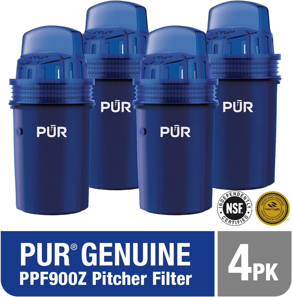 PUR Water Pitcher Replacement Filter, 4 Pack (Faster Pour): Kitchen & Dining