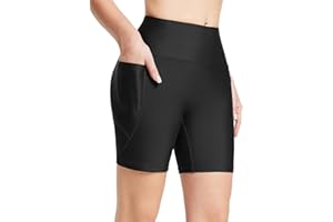 baleaf Women's 3"/5"/6"/8" High Waisted Swim Shorts Tummy Control Swimsuits Bottoms Modest Board Shorts UPF 50+