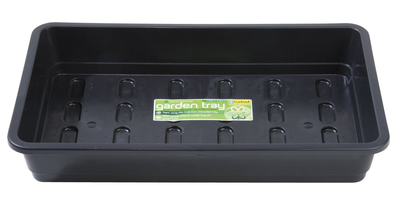 Garland GAL54FNB1 1 x Standard Full-Size Seed Tray, Black, no holes, 38x6x24 cm