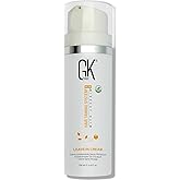 GK HAIR Vegan leave in conditioner for dry damaged hair (4.4 Fl Oz/130ml) Conditioning Hydrating Smoothing Moisturizing & Frizz Control For Dry Damaged Hair Taming before Swimming or Exercise