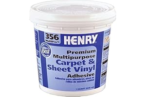 Henry 356 MultiPro Premium Multipurpose High Strength Paste Carpet & Sheet Vinyl Adhesive, 1 quart