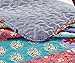 SLPR All is Bright 2-Piece Quilt Set – Twin Size with 1 Sham, Summer Lightweight Quilted Bedspread with Colorful Patchwork, Bohemian Vintage-Inspired Bedding for All Seasons