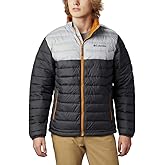 Columbia Men’s Powder Lite Winter Jacket, Water repellent, XLT, Shark, Columbia Grey
