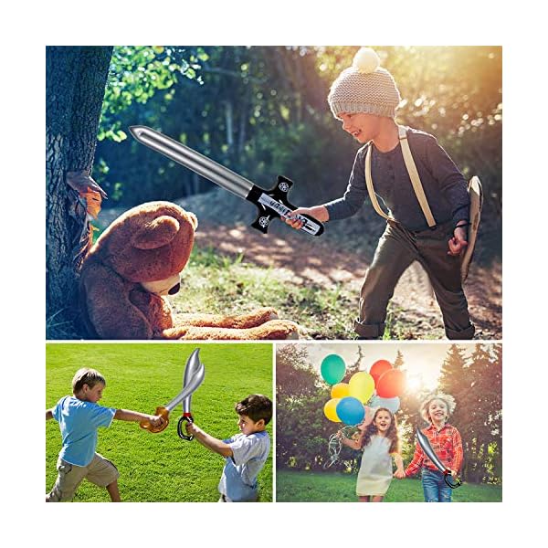 Yojoloin 9 Pcs Aufblasbare Piraten Schwert Stick Ballons Für Party Supplies Halloween Thema Party Favors Dekorationen… – Bild 7