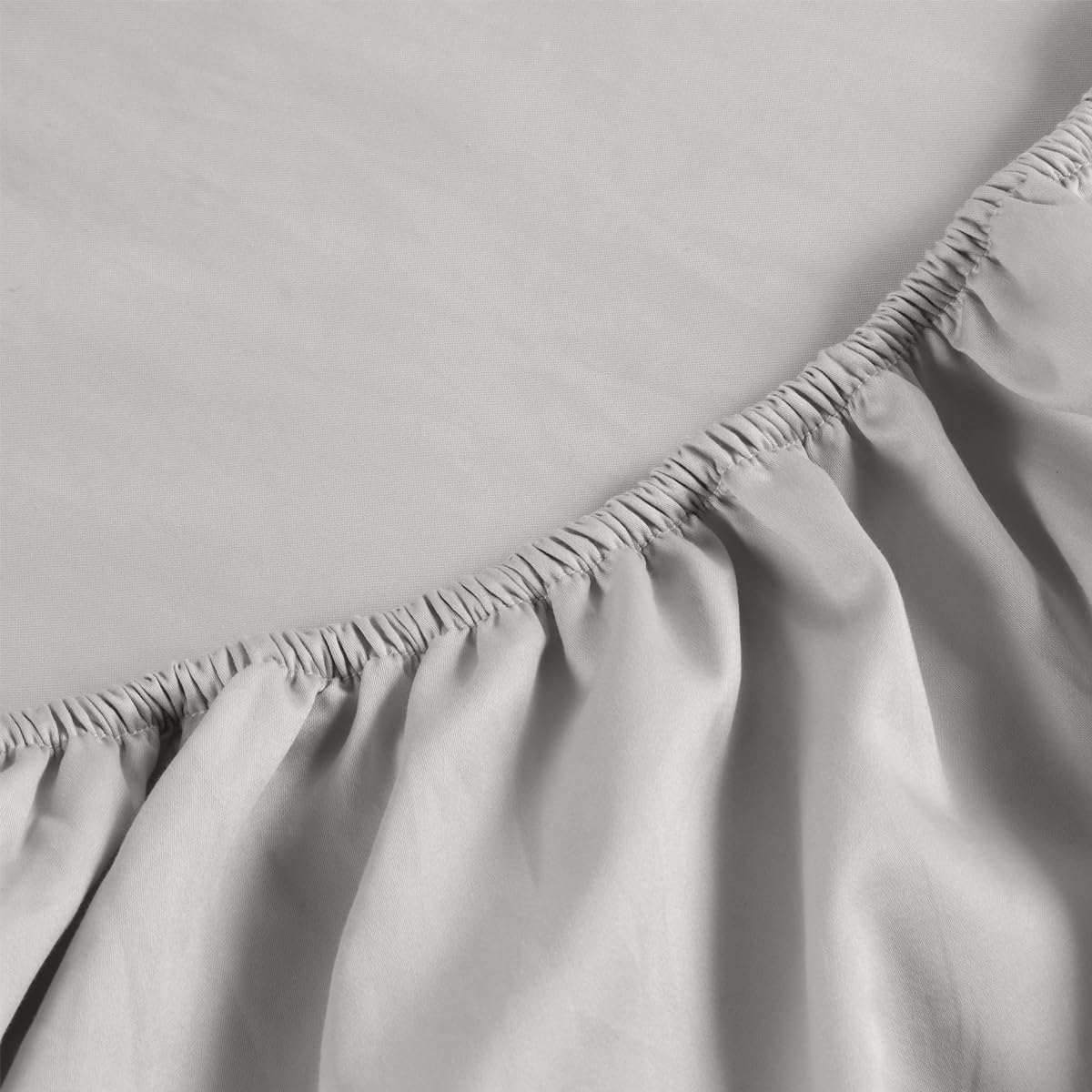 Christy Double Deep Fitted Sheets | 400TC Luxury Bedding | Platinum Grey | 100% Cotton Sateen | Soft Silky Bed Linen