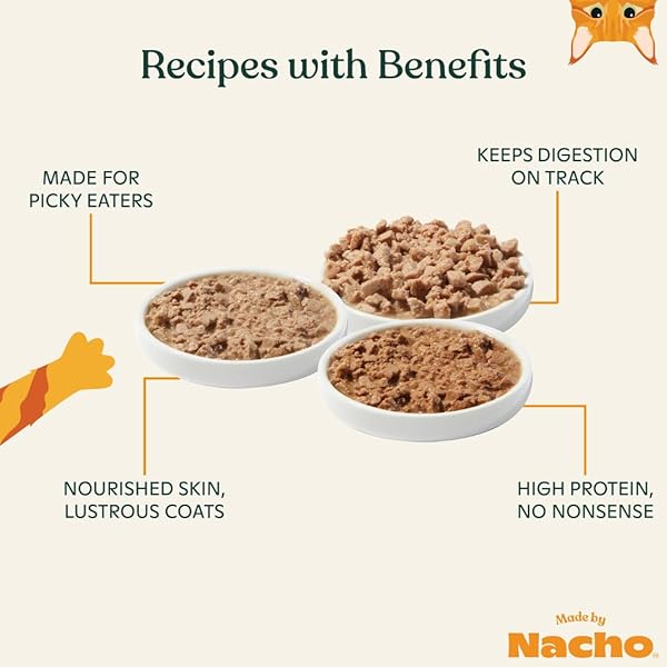 MADE BY NACHO PREMIUM MINCED WET CANNED CAT FOOD WITH HYDRATING BONE BROTH 5.5OZ (12 PACKS) (VARIETY PACK (TURKEY & TURKEY LIVER, CHICKEN & HERRING, AND SALMON & SOLE))