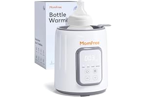 MOMFREE Bottle Warmer,8-in-1 Fast Baby Bottle Warmer for Breastmilk and Formula,Milk Warmer with Accurate Temperature Control and Automatic Shut-Off,Multifunctional Bottle Warmers for All Bottles (Grey)