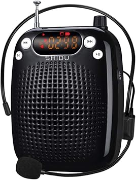 Voice Amplifier, SHIDU Voice Amplifier 10W Rechargeable Portable PA