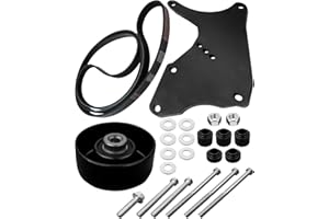 EMIHO LS Truck Dual Alternator Bracket Kit Compatible with GM Chevy Tahoe Suburban Silverado GMC Yukon Cadillac Escalade Hummer H2 4.8L 5.3L 6.0L 6.2L Vortec V8 Engine 1999-2013