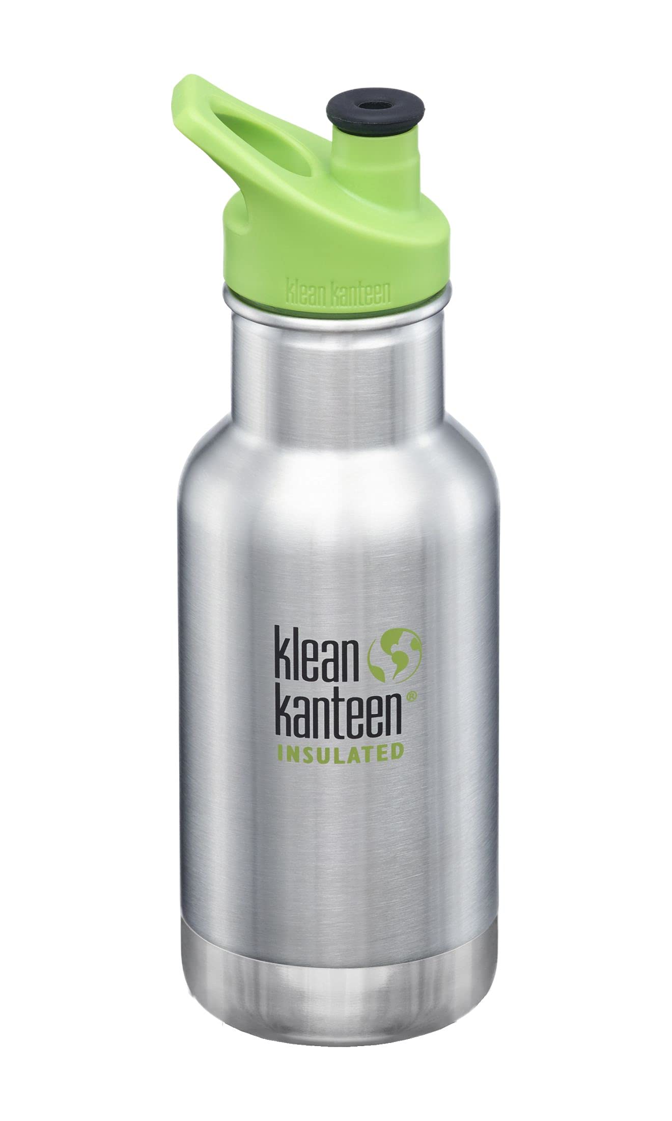 Klean Kanteen Unisex - Adult Drinking Bottle-1005859 Water Bottle, Brushed Stainless, 355 ml