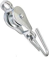 Banner Galvanized Steel Washing Line Pulley with Cleat Hook & Screws Set view 3