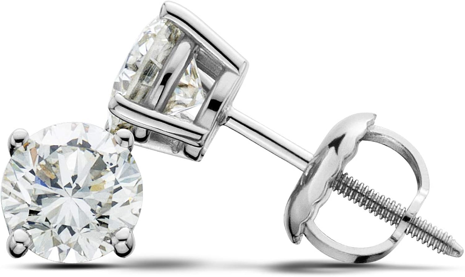 Certified 1/2 Ct. T.W. LabGrown Diamond Stud Earrings 14K