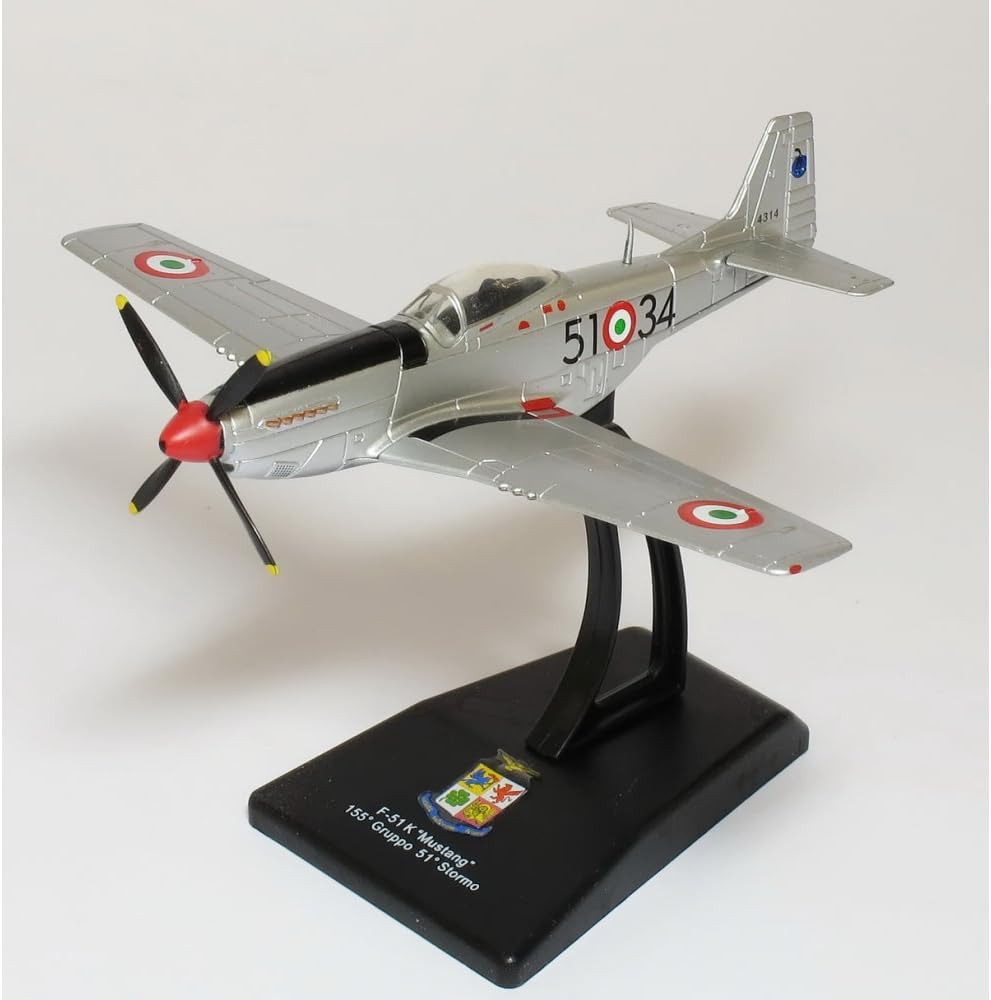 Altaya 1:100 P-51K Mustang Aeronautica Militare Italiana 51 Stormo, Italy - Italian Aircraft Collection - 1:100 Scale