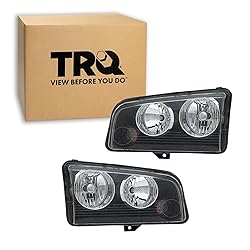 TRQ 2 Piece Headlight Assembly Set Driver